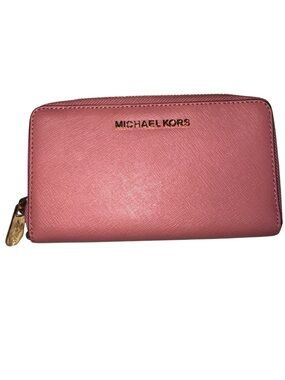 Michael Kors dusty rose Pink Zip Wallet
